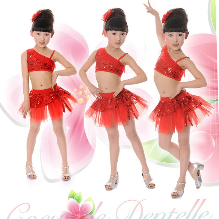 

Girls Kids Girls Latin Dance Dress Sequined Candy Color Tutu Dress Dance Costumes Ballet Dancewear 3-7Y Baby Clothes