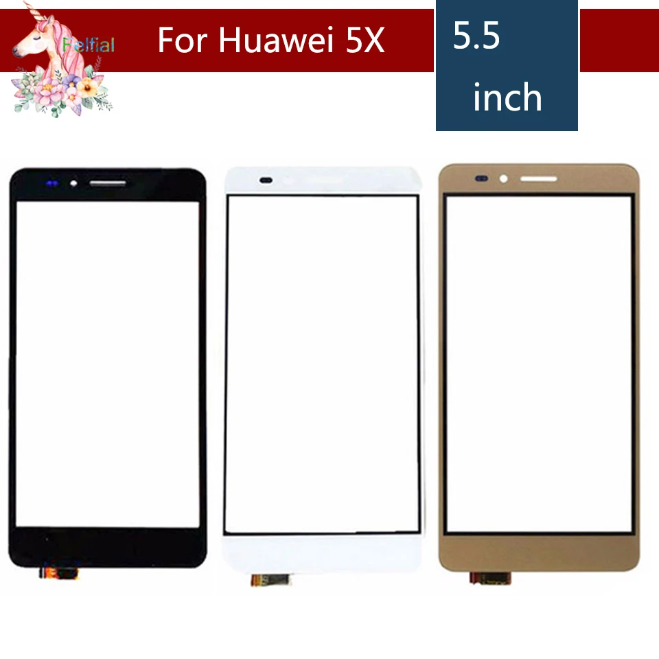 10pcs/lot 5.5&quot For Huawei Honor 5X X5 GR5 GR5W LCD Touch Screen Digitizer Sensor Outer Glass Lens Panel Replacement | Мобильные