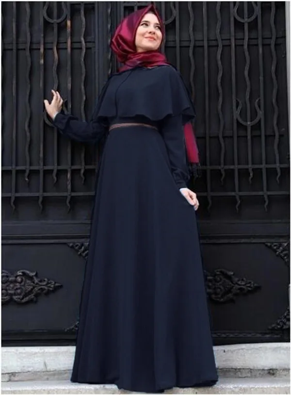Женская мусульманская одежда abaya Дубай макси мусульманское платье Украина