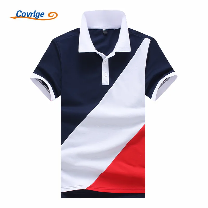 Covrlge 2019 новый модный бренд Для мужчин рубашки поло Solid Short Sleeve Slim Fit Polo s рубашка