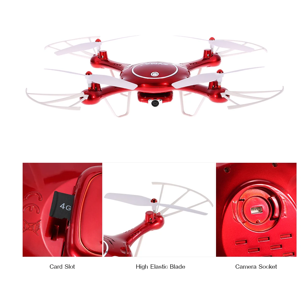 Квадрокоптер Syma X5UW Радиоуправляемый Дрон с Wi-Fi камерой 720P HD и барометром функцией