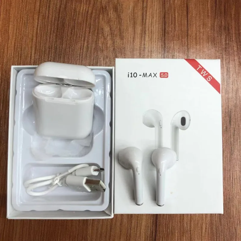 I10-Max TWS наушники мини беспроводная Bluetooth гарнитура двойные наушники с зарядным устройством для Iphone Android