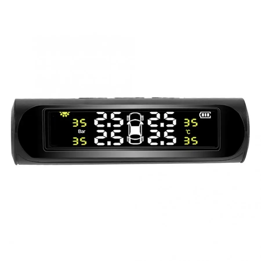 USB или солнечная зарядка автомобиля беспроводной солнечной энергии TPMS система мониторинга давления в шинах с 4 датчиками авто аксессуары