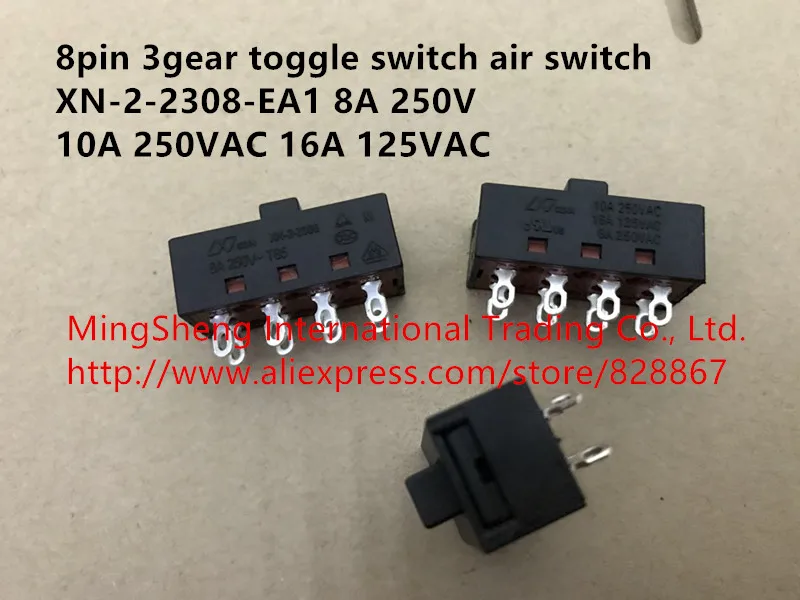 8pin 3 передач рычажный переключатель воздушный выключатель XN-2-2308-EA1 8A 250V 10A 250VAC 16A 125VAC