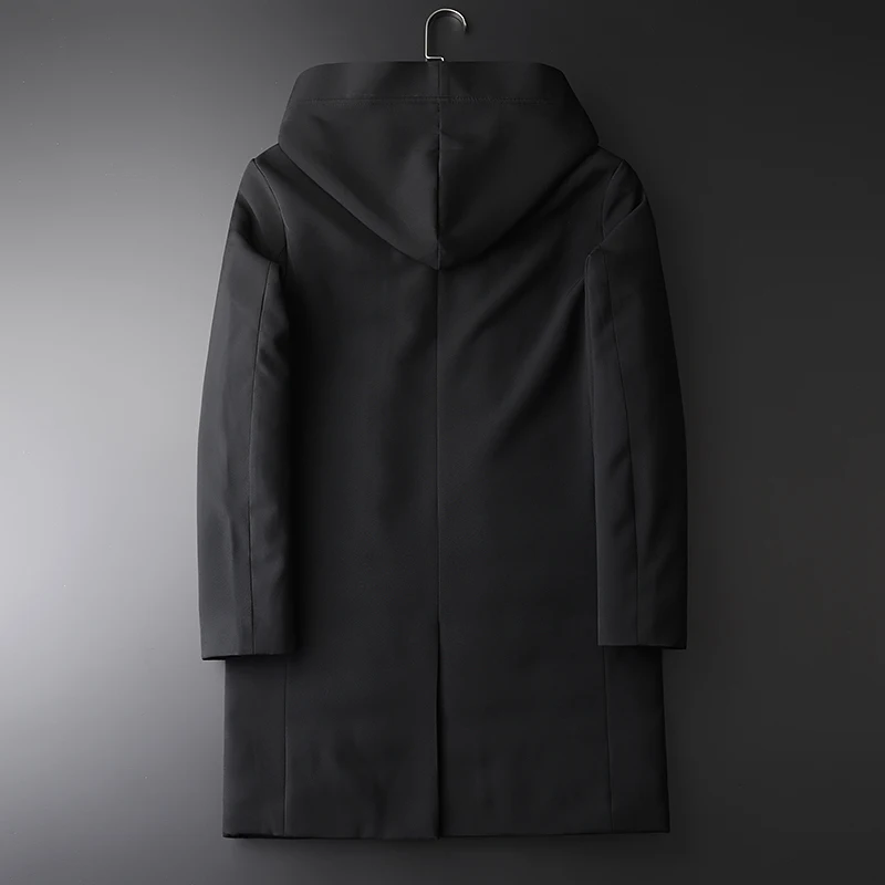 Мужской пуховик Minglu тонкий средней длины с капюшоном зимний 2019|Мужские пуховики|