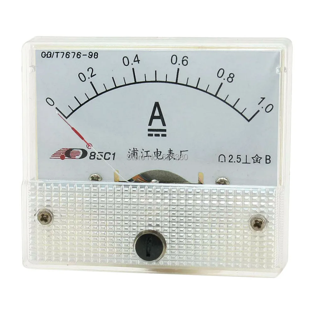 DC 0 1A Аналоговый Амперметр Панель Ампер ток метр Датчик 85C1 амперметр|analog ammeter|analog
