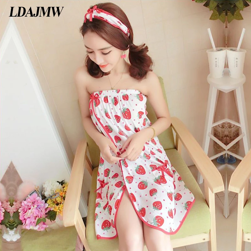 LDAJMW 2 шт./компл. хлопковое банное полотенце для взрослых модная женская одежда сна