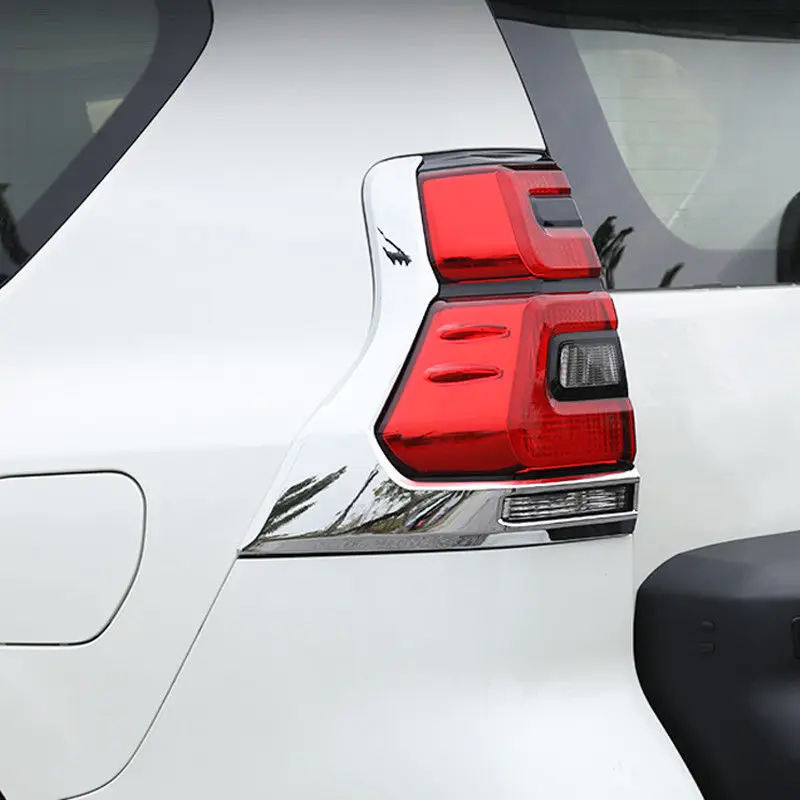 Хромированный задний фонарь из АБС пластика обшивка 2 шт. для Toyota Prado Fj150