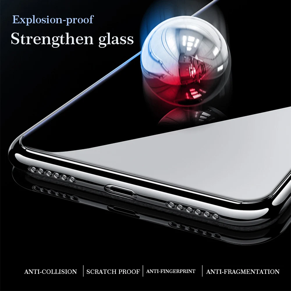 Чехол Ascromy для iPhone 7 360 полное покрытие закаленное противоударное корпуса 8 Plus 6 6S X