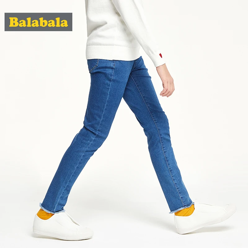 Balabala детская одежда джинсы для девочек штаны на осень 2019 новая куртка детей