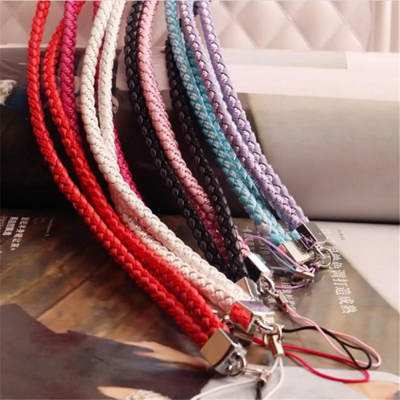 Модный плетеный ремешок для телефона шейный ремень мобильный телефон цепочка