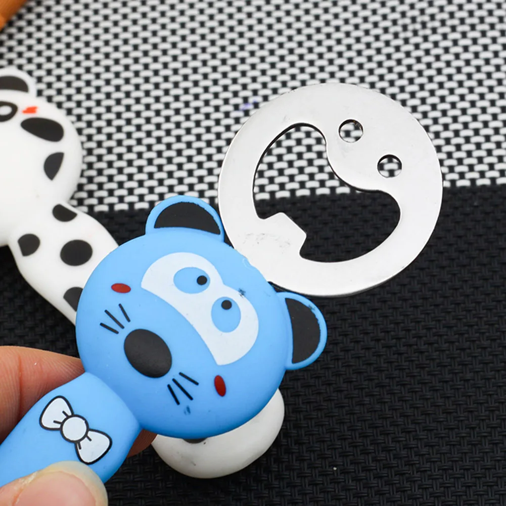 4 шт. мультфильм открывалка для бутылок пива с ручкой Творческий улыбающееся лицо