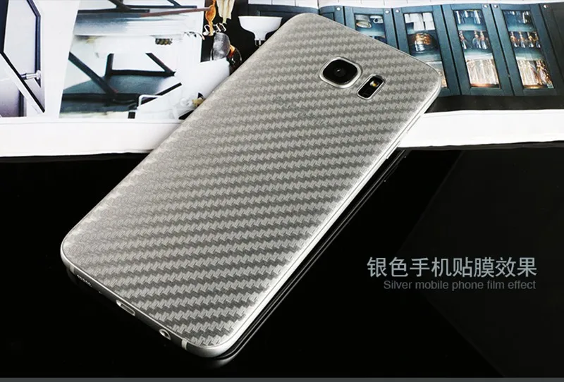 Для Galaxy S8 Plus 3D прозрачная защитная пленка из углеродного волокна для задней