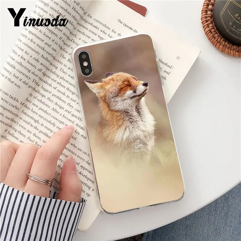 Роскошный чехол для телефона Yinuoda fox is sleeping с уникальным дизайном iPhone 8 7 6 6S Plus X XS MAX