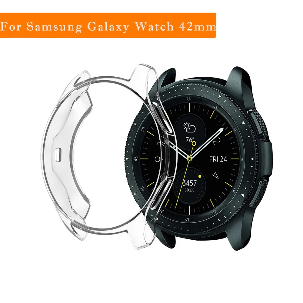 Ультратонкий умный чехол для Samsung Galaxy Watch 42 мм/46 мм мягкий защитный силиконовый из