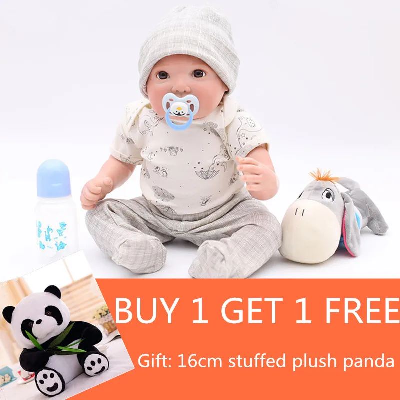 50 см 20 дюймов силиконовые Bebe Reborn Baby Doll игрушки Реалистичные розовые платья