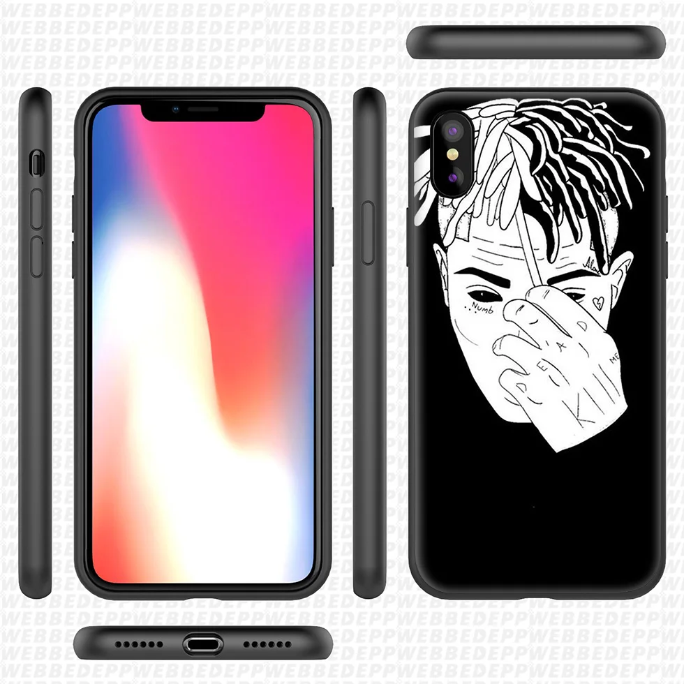 WEBBEDEPP XXXTentacion Мягкий силиконовый чехол для iPhone 11 Pro Xr Xs Max X или 10 8 7 6 6S Plus 5 5S SE Case |