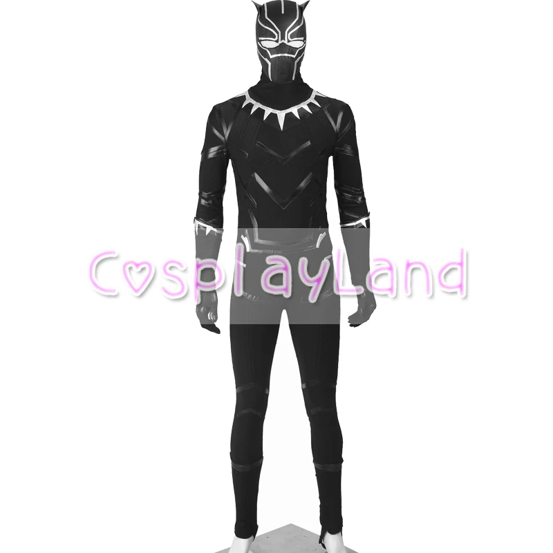 Черные костюмы Пантеры взрослый костюм для Хэллоуина Капитан Америка война