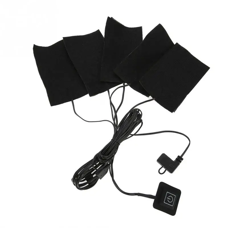 USB электрические нагревательные подушки для одежды с пятью нагревательными