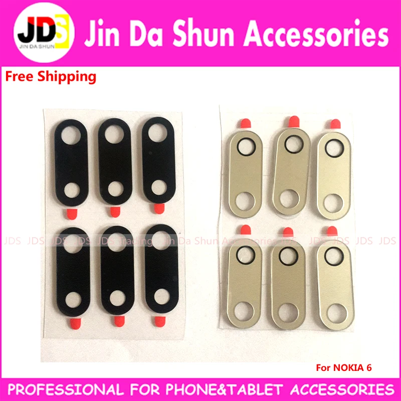 JDS для нового NOKIA 6 TA-1000 задняя камера стеклянный объектив запасные части с Ashesive Gule