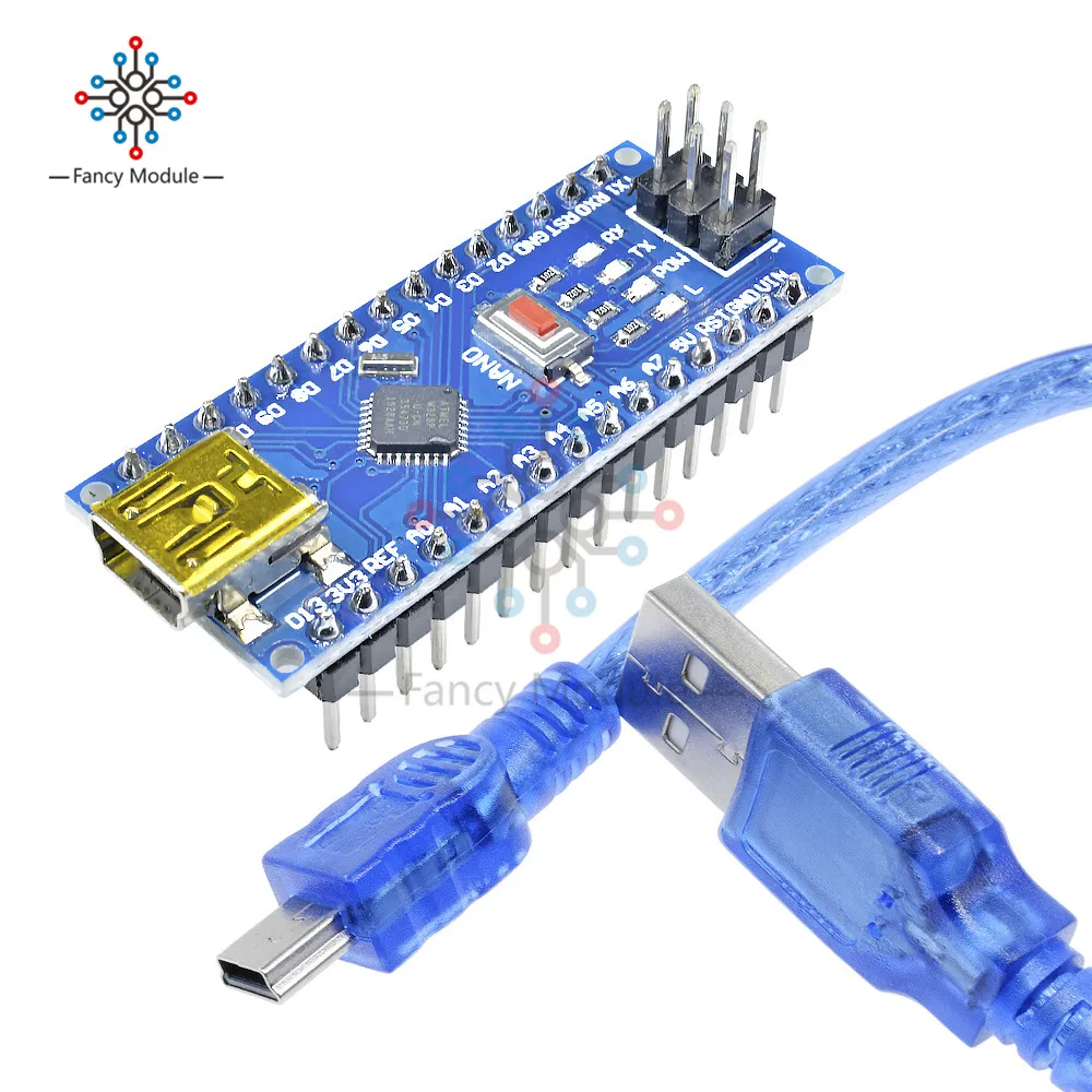 1 шт. мини USB ATmega328 5 в 16 м Микроконтроллер плата CH340G для Arduino Nano V3.0 Новинка|board board|board
