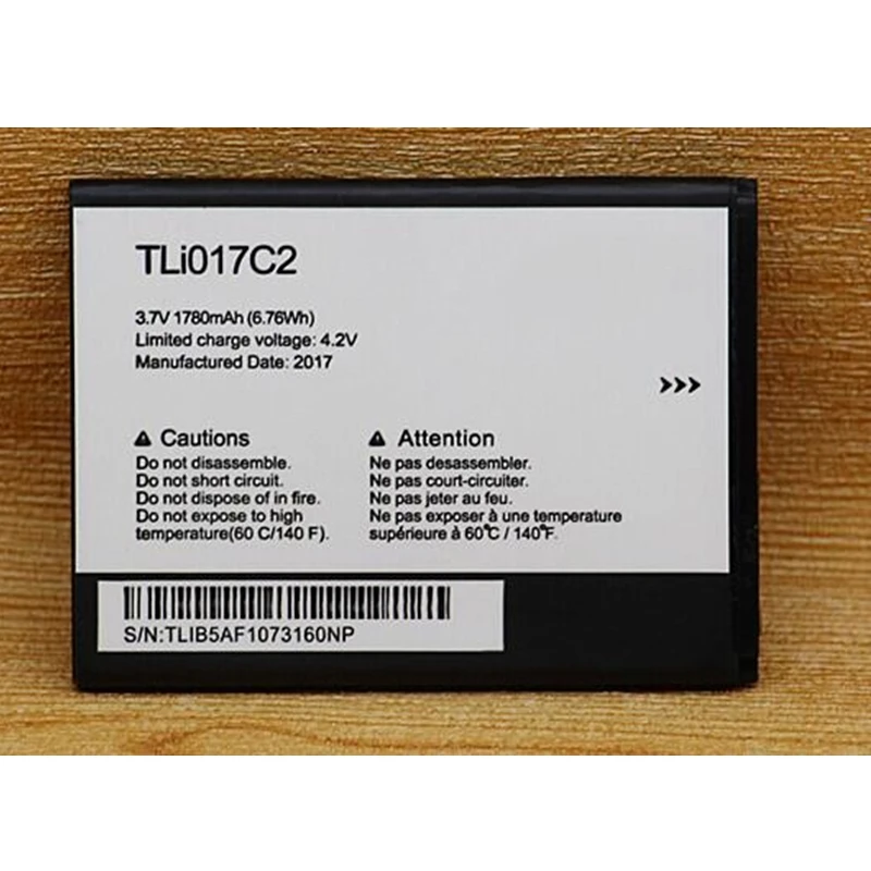 Срочная продажа ограниченная Акция розничная 1780mAh TLi017C1/TLi017C2 новая сменная