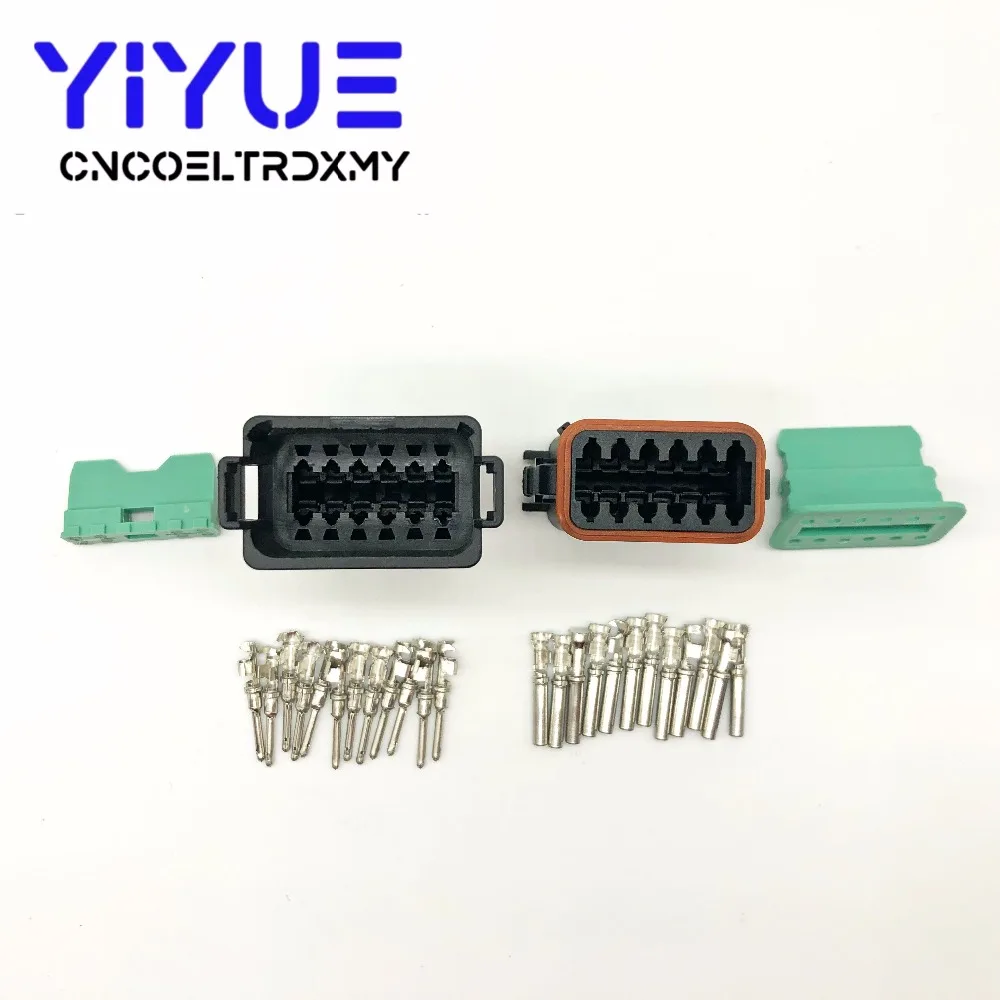 10 комплектов 12 контактный женский и мужской интерфейсный интерфейс Черный