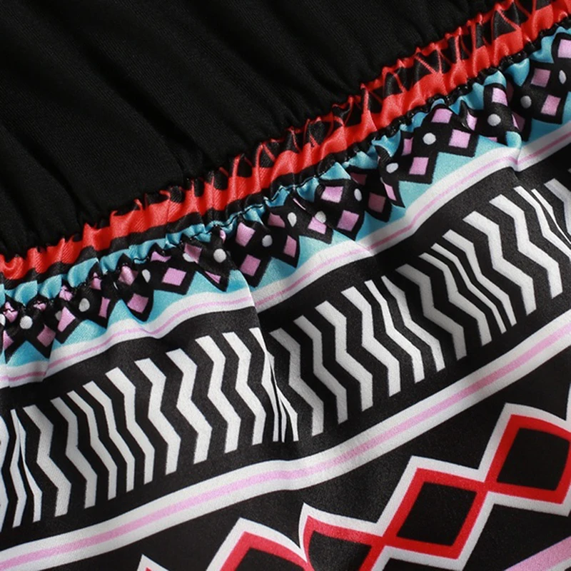 

Women Wild Mini Dress Color Stitching Sexy Slim Bottom Dress Lady Sleeveless Casual Retro Short Dresses