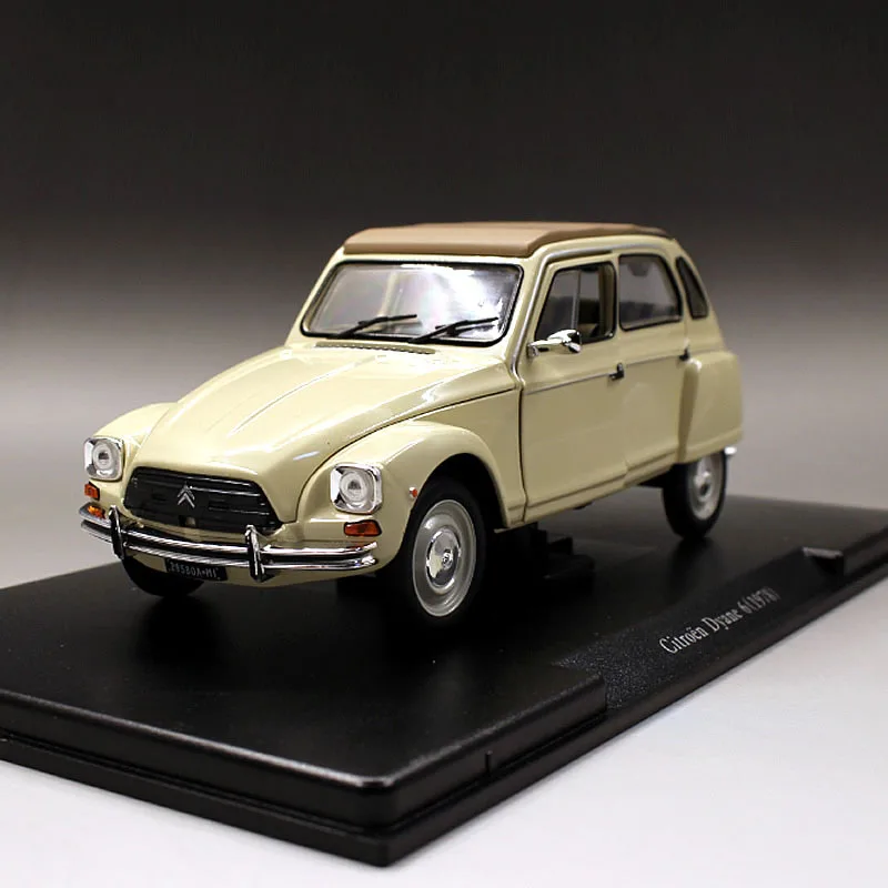 1/24 сплав 1978 Citroen Dyane 6 модели классических машин игрушки бежевые Ретро литые металлические игрушки для детской коллекции
