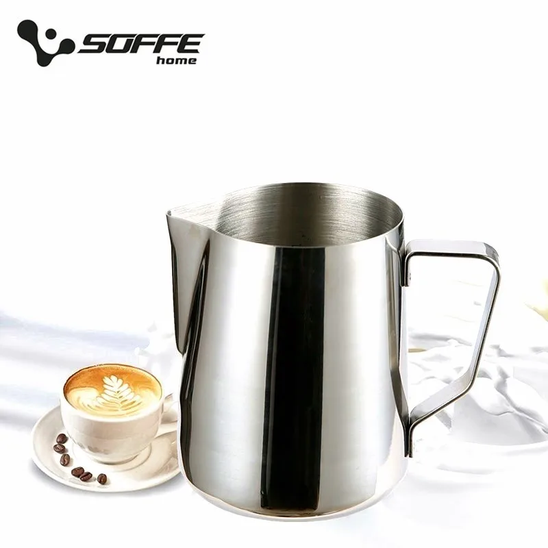 Soffe Stainless Steel Water Bottle 100ml 150ml Milk Frothing Shape Making Coffe Mug Espresso Coffee Metal | Дом и сад