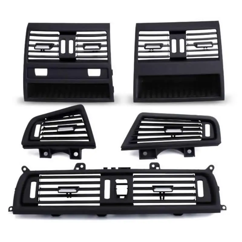 

LHD Front Row Wind Left Center Right rear Air Conditioning Vent Grill Outlet Panel With Chrome Plate For BMW 5 Series F10 F18