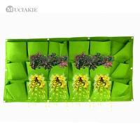 muciakie light weight green plant grow bags indoor outdoor planter non toxic wall mounted vertical hanging flower pot planting