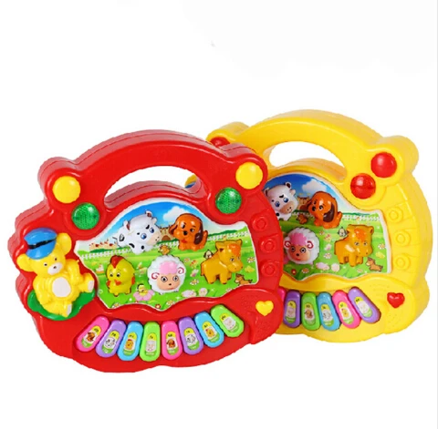 

Educational Toy Keyboard Animal Farm Musical Instrument Piano Baby Enlightenment/Baby Educational Toys Random Color Best Sale