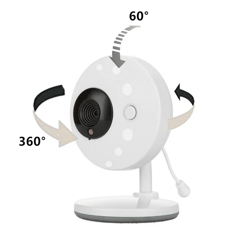 Loozykit 3,5 дюймов беспроводной детский спальный монитор няня, безопасность камера ночного видения температура мониторинг аудио детский монитор