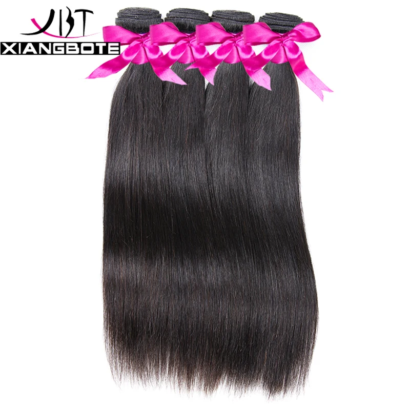 Queen Hair Products Перуанский Прямо Девы Волос 3 Bundle Предложения 7А Необработанные