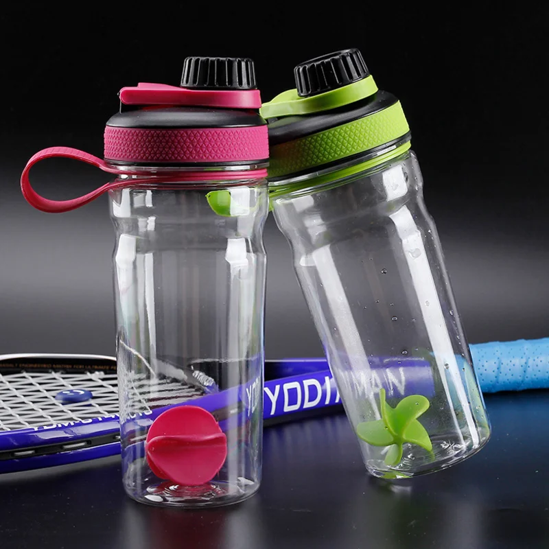 600 мл Спортивная шейкер бутылка с шарик венчиком тренажерный зал сывороточный