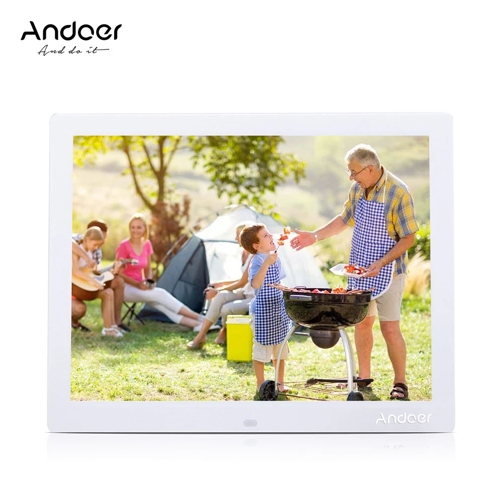 15 ''HD TFT LCD 1024*768 Цифровая фоторамка Будильник MP3 MP4 киноплеер цифровая с пультом