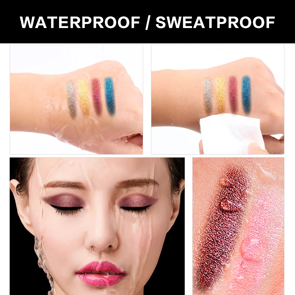 SACE LADY 10 видов цветов Жидкий блеск Тени для век водостойкие минеральные блестящие