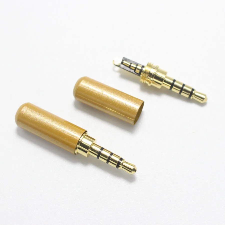 10 шт. 3 5 мм 4-полюсный медный разъем для гарнитуры аудиоразъем наушников стерео