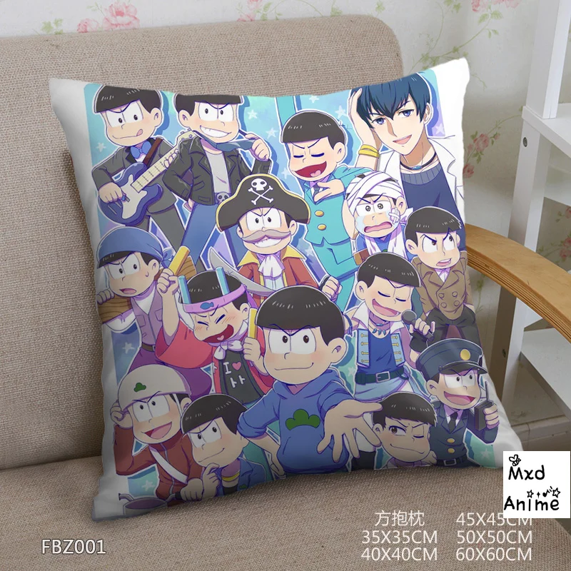 Домашний текстиль двухсторонняя квадратная Подушка Чехол Osomatsu San Mr.Osomatsu Brothers
