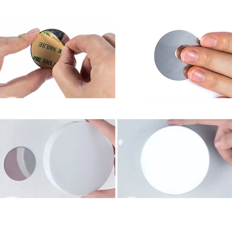 LED Motion Sensor Night Light USB Charging Human Body Induction Round Night Lamp Bedroom Bedside Wardrobe Magnetic Children Lamp