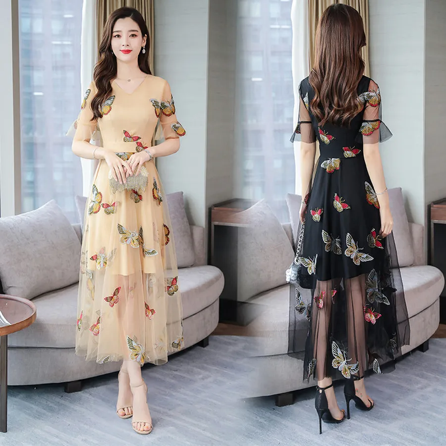 Летние винтажные сандалии с 3XL размера плюс Пляжное сексуальное открытое платье