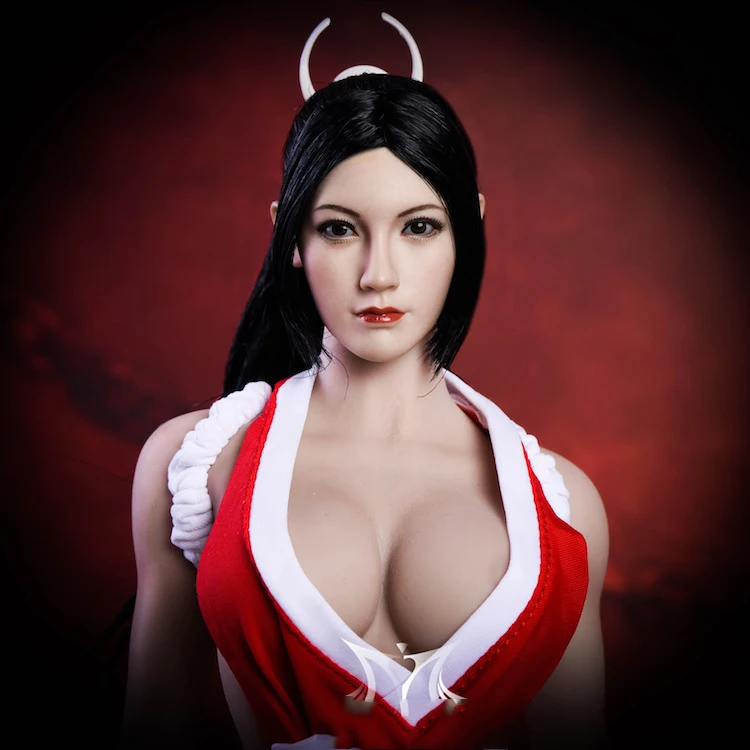 Коллекционная Fang 1/6 весы Красота Азии голова девочки Mai Shiranui резная женская