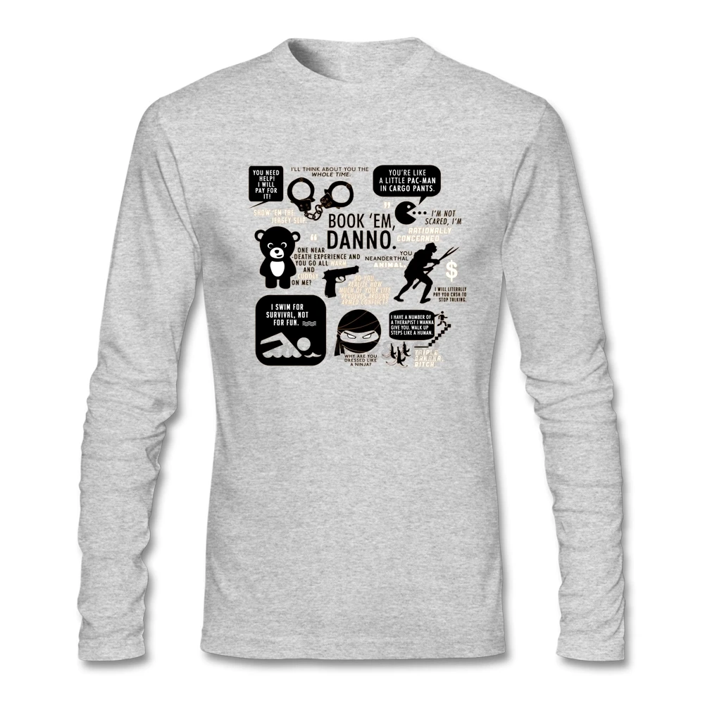 Short Fitness Party T-shirts Online Shopping Male Bookɾm Danno Tees Hawaii Five-0 Quotes Printed Men's High Quality | Мужская