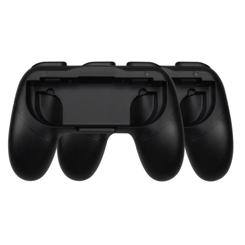 Левый+ правый кронштейн Joycon, держатель, ручка, рукоятка, чехол, для пульта, NS Joy-Con, контроллер, геймпад, рукоятка, подставка, поддержка - Цвет: 2 Black