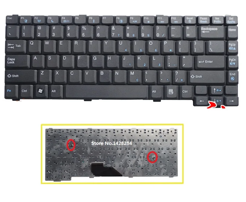 

SSEA новый ноутбук США черная клавиатура для шлюза MX6700 MX6400 MX6000 MT6910 клавиатура