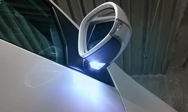 2 шт. ксеноновый белый светодиодный светильник с боковым зеркалом для гольфа