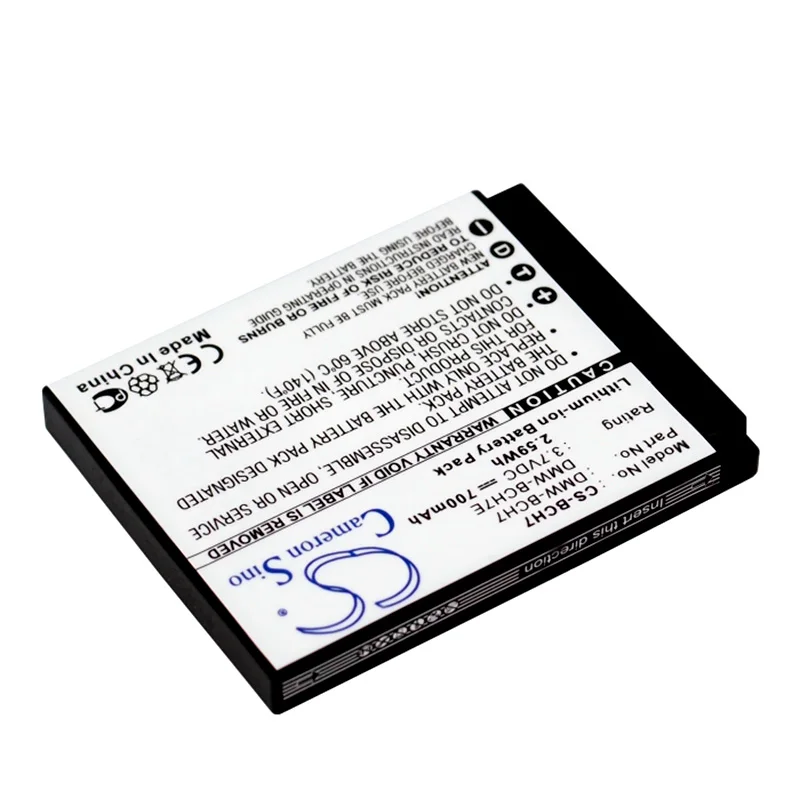 Аккумулятор Cameron Sino 690mah для PANASONIC Lumix DMC-FP1 DMC-FP1D DMC-FP1EB-D DMC-FT10K DMC-FP2DMC-FP5 DMW-BCH7 DMW-BCH7E |