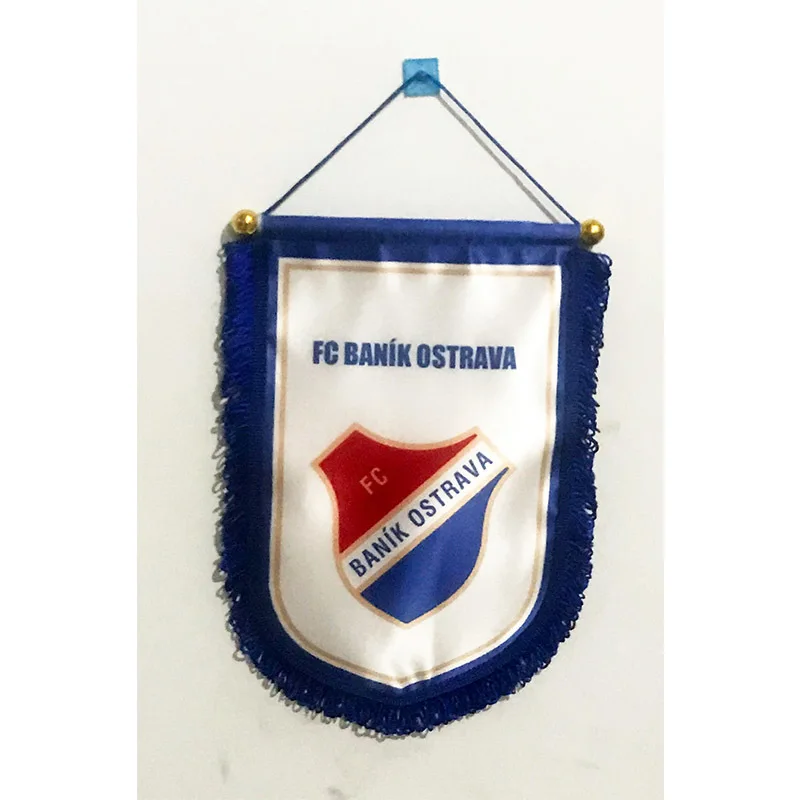 Чешская Республика FC Баник Острава 36 см* 23 см размер двойные стороны рождественские украшения для дома флаг-Вымпел подарки