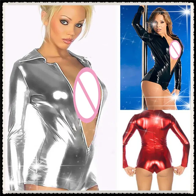 Эротическое боди из искусственной кожи для взрослых | Тематическая одежда и